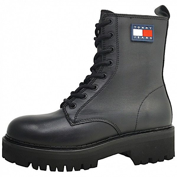 Tommy Hilfiger Lace Up Stiefel BDS Black