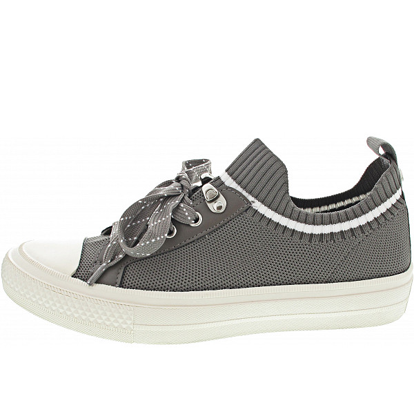 La Strada Slipper grey knitted