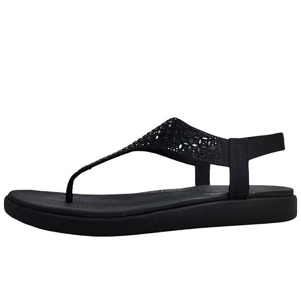 Skechers Meditation Luxe Sandale black BBK