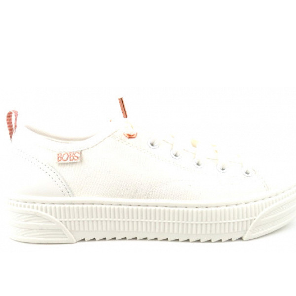 Skechers Bobs Copa offwhite Canvas Slipper Weiß