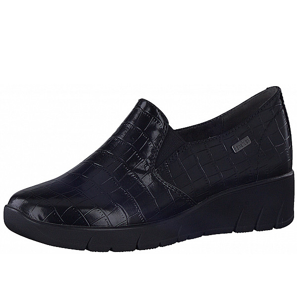 Jana Weite H Slipper black patent