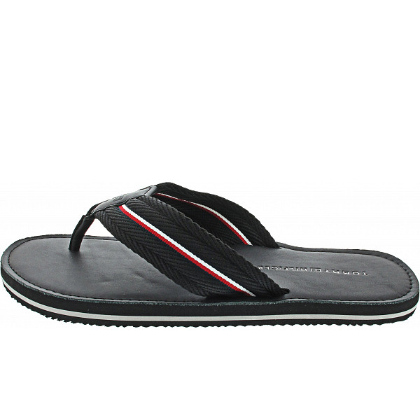 Tommy Hilfiger Leather Beach Sandal Zehentrenner black