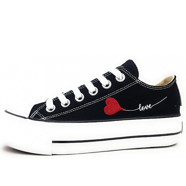 British Knights Sneaker blk/Hearts