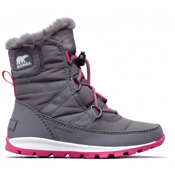 Sorel Youth Whitney Short Lace Winterstiefel grau/pink