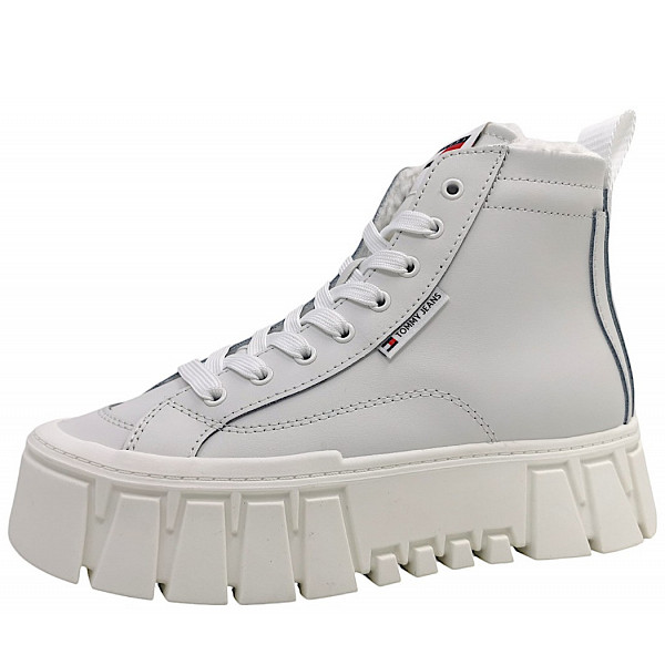 Tommy Hilfiger Vulc Flat Stiefel YBL White