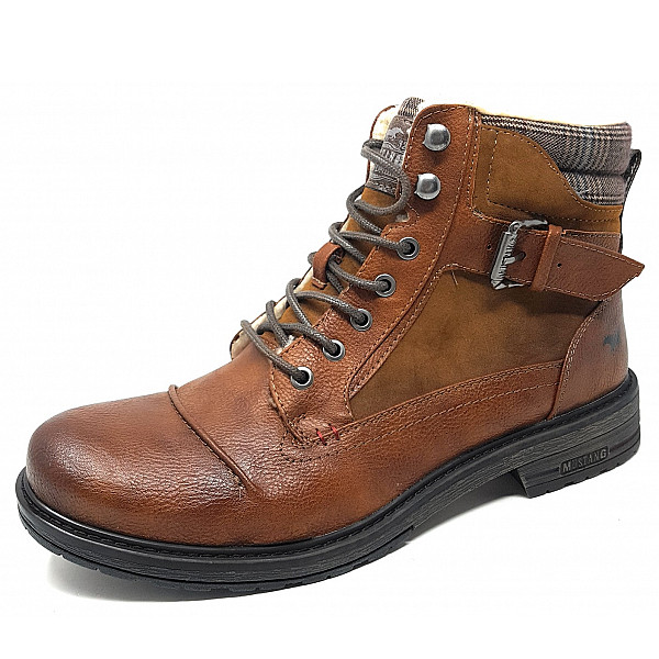 Mustang Schnürstiefel cognac