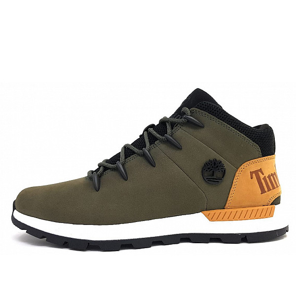 Timberland Sprint Trekker Mid Schnürstiefel dark green nubuk