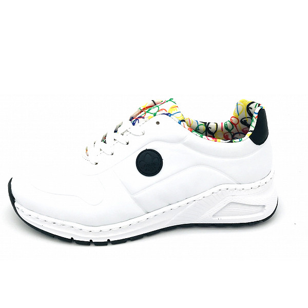 Rieker fsk damen halbschuhe Schnürschuhe weiß