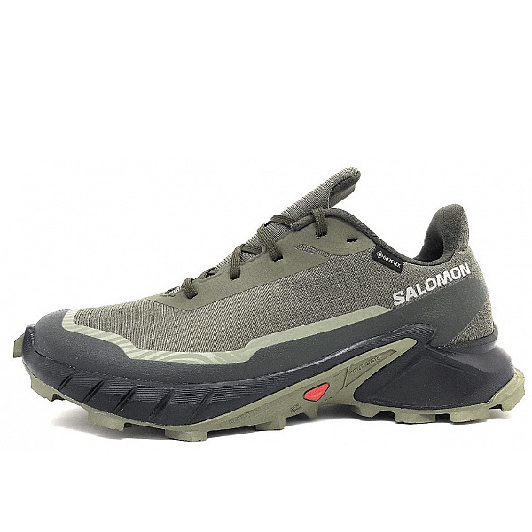 Salomon Alphacross 5 GTX Wanderschuh Olive Night/ Black/ Green