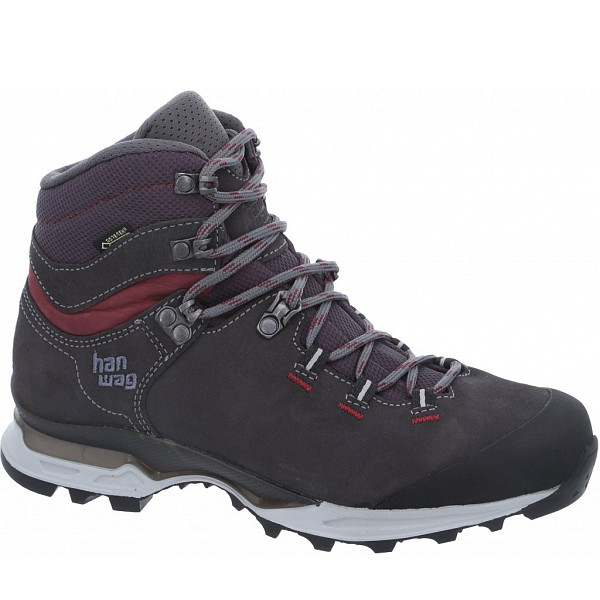 HanWag Tatra Light Lady GTX Wanderschuh asphalt/rot