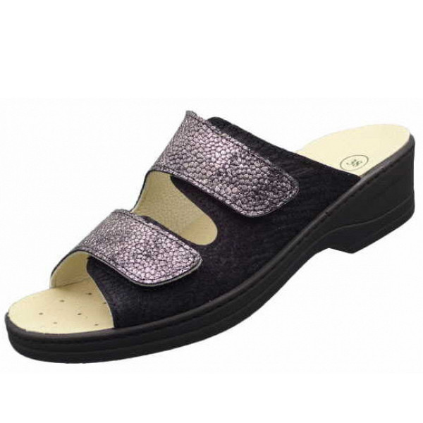 Algemare Pantolette schwarz