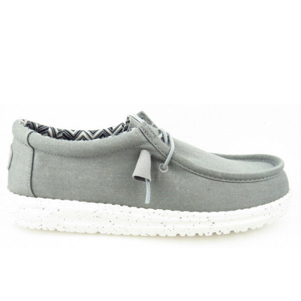 Hey Dude Wally Canvas light grey Slipper light grey