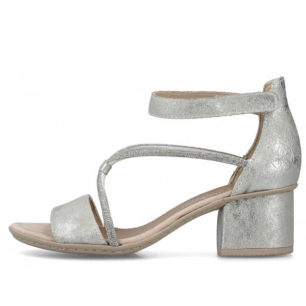 Rieker fsk damen sandalen Sandaletten Silber