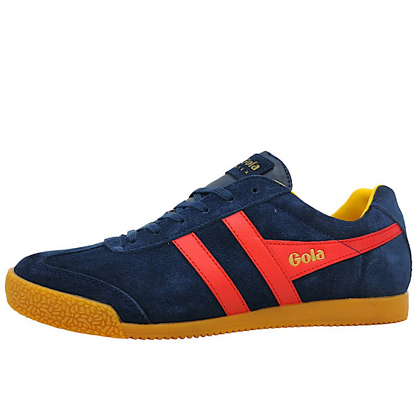 Gola Harrier sportlicher Schnürer Navy/ Red/ Sun