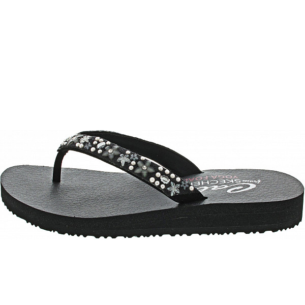 Skechers Meditation-Dancing Daisy Zehentrenner BLK