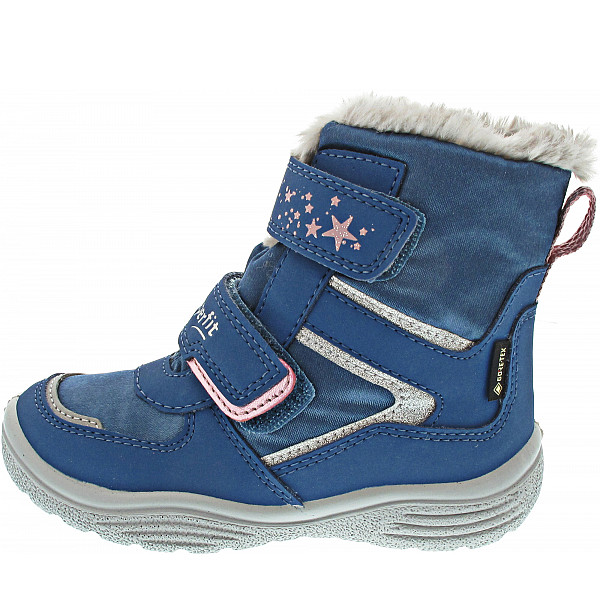 Superfit Crystal Klettstiefel blau-grau