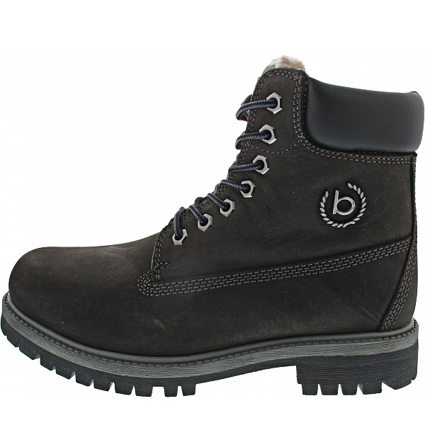 Bugatti Schnürstiefel dark grey- black