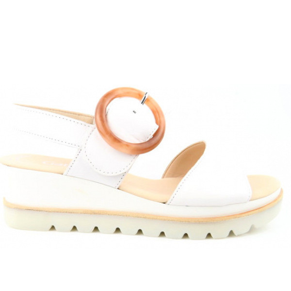 Gabor Foulardcalf weiss 30mm Sandalette 1 weiss