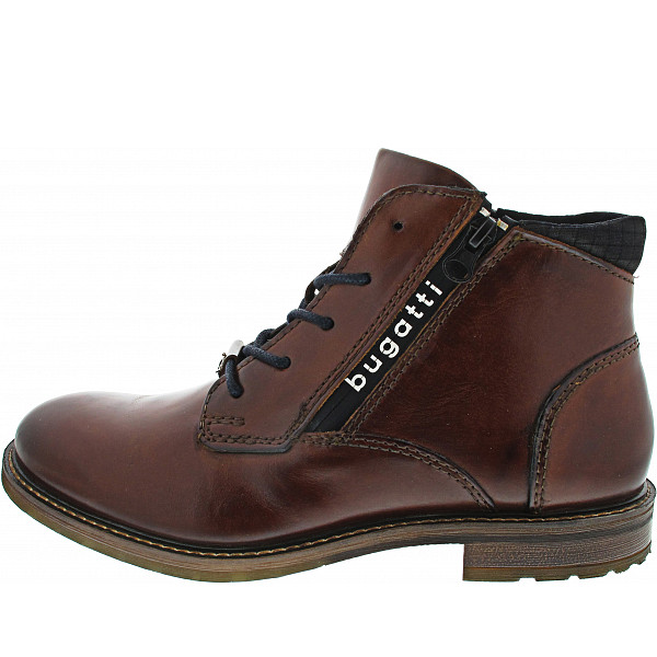 Bugatti Lobo Comfort Schnürstiefel cognac