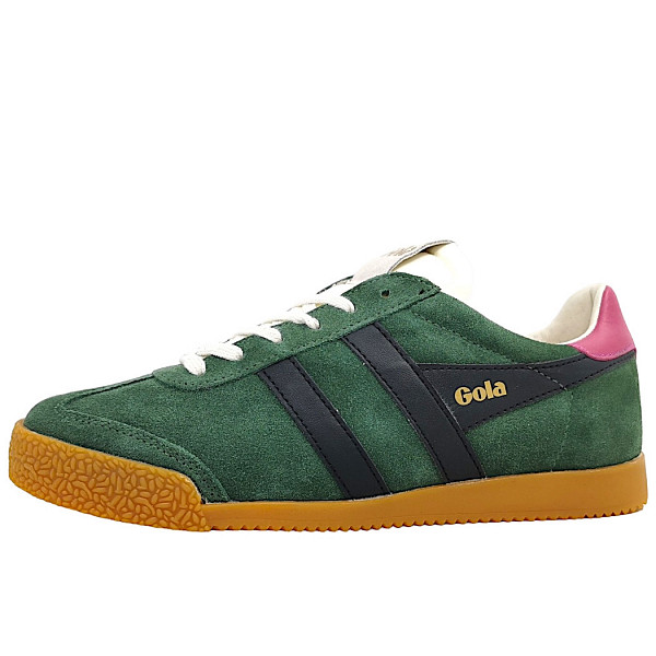 Gola Elan sportlicher Schnürer Evergreen/ Black/ Fuchsia