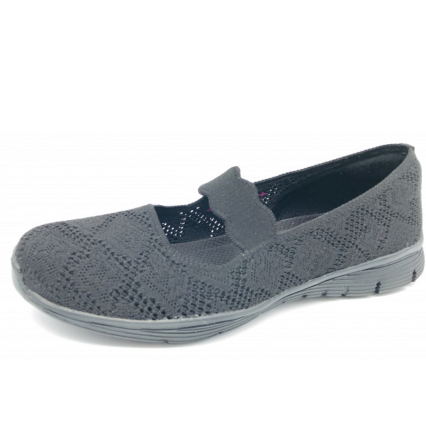 Skechers seager - casual party Slipper schwarz