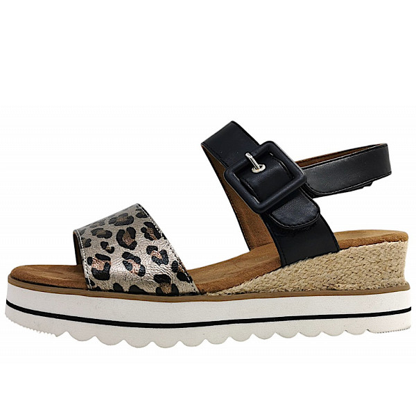 Tom Tailor Sandalette silver/black