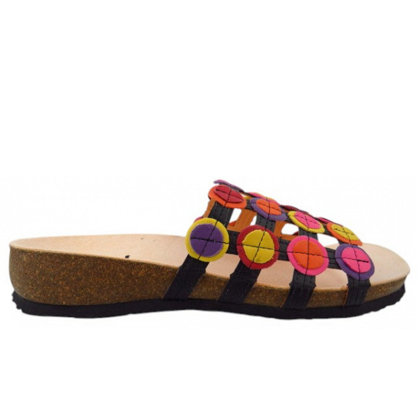 Think JULIA Pantolette SCHWARZ/KOMBI