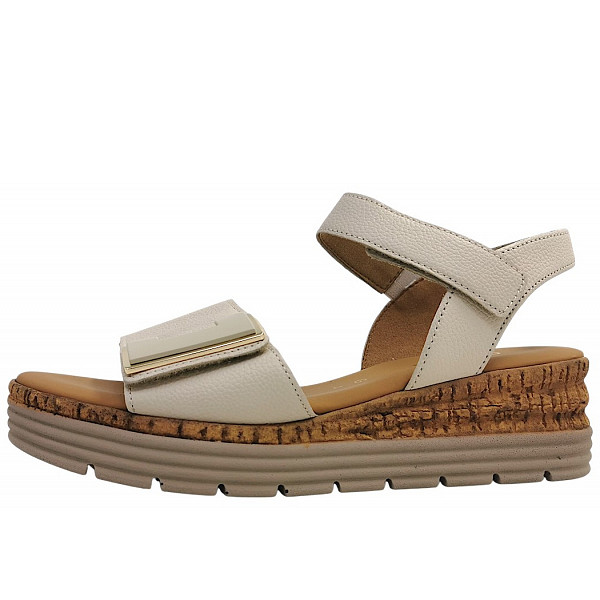 Gabor Comfort Sandale creme (uni+gold)