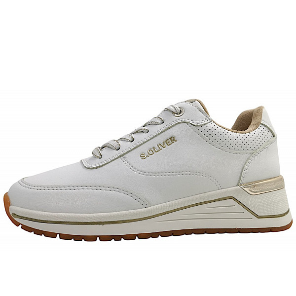 s.Oliver sportlicher Schnürer WHITE 100