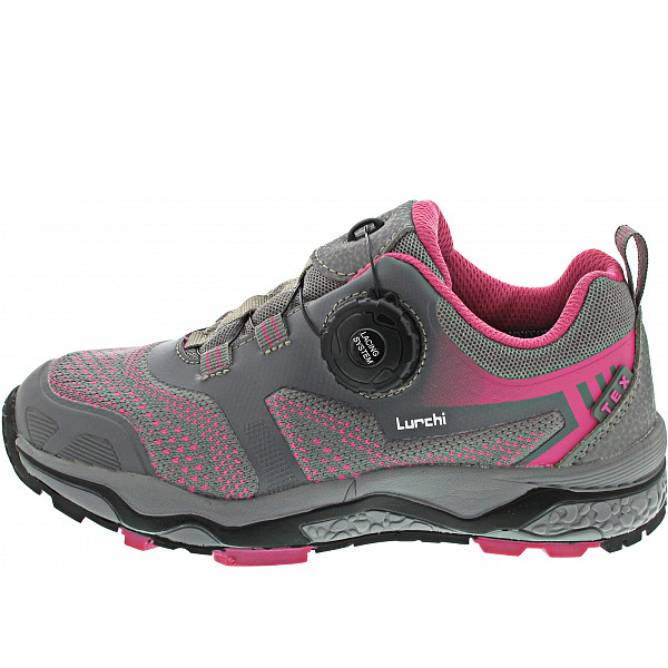 Lurchi Lutz-Tex sportlicher Schnürer grey pink