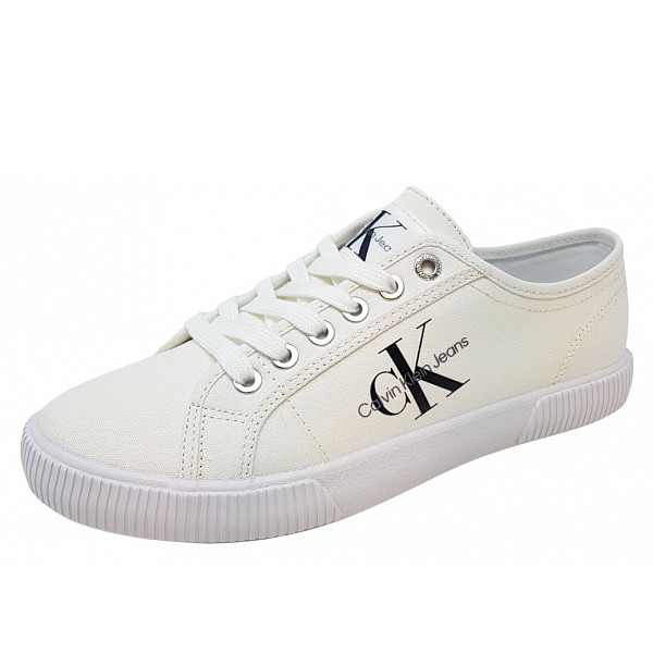 Calvin Klein Leinenschuh ola triple weiss