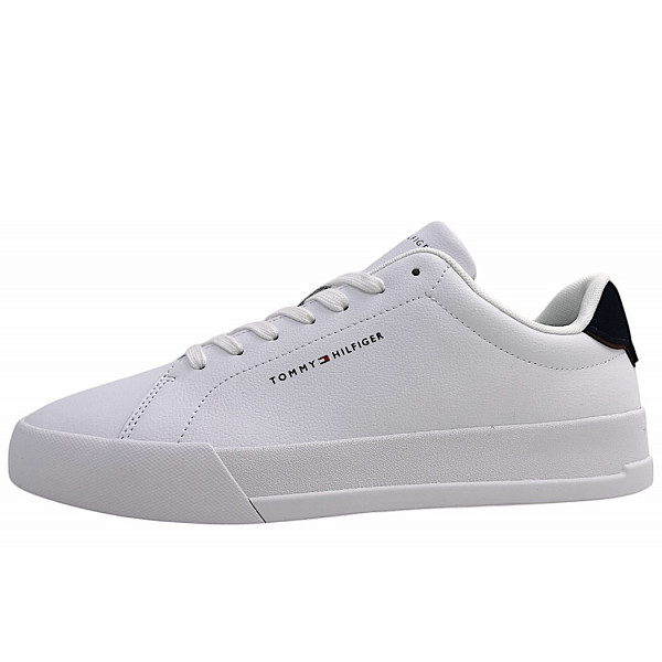 Tommy Hilfiger TH Court LTH Detail sportlicher Schnürer white/desert sky 0LD