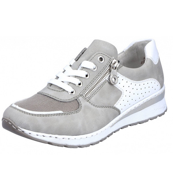 Rieker Schnürer cement weiss grey