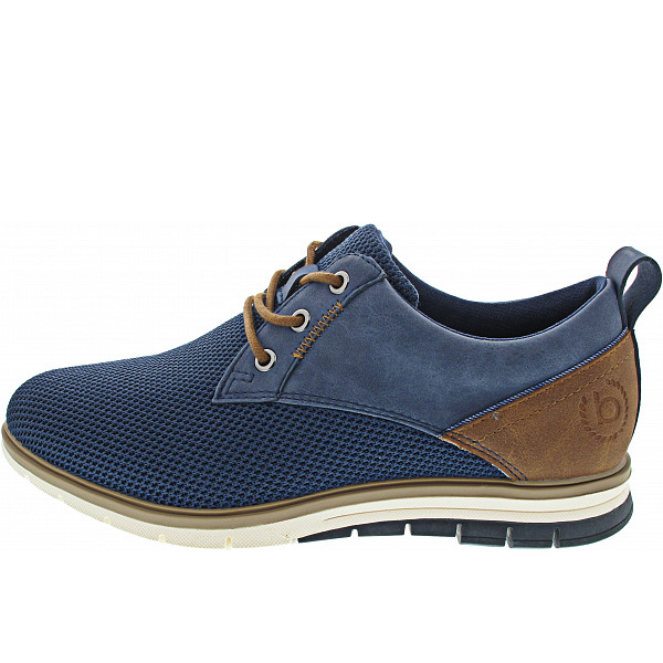 Bugatti Sandman Eco Schnürer dark blue/cognac