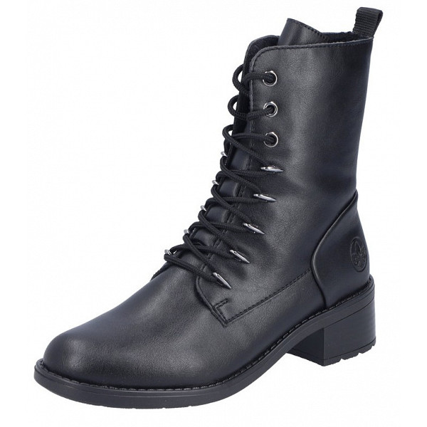 Rieker Schnürstiefel black