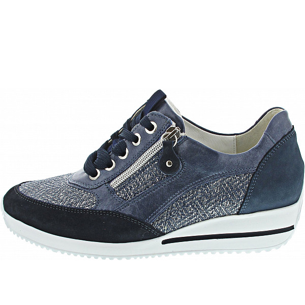 Waldläufer Himona sportlicher Schnürer marine jeans