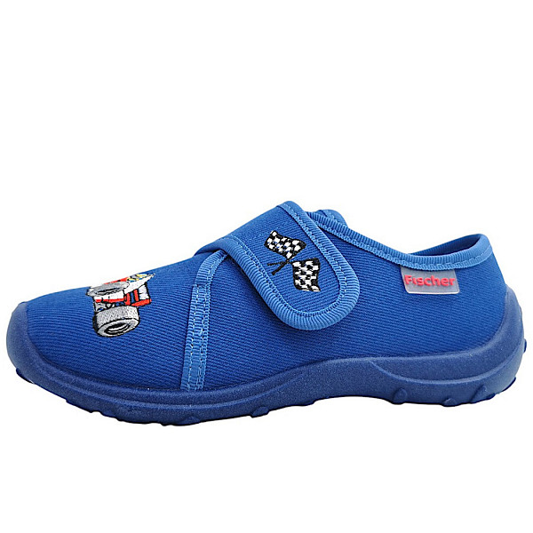 Fischer Markenschuhe Kinder Klett Hausschuh Hausschuh blau 555