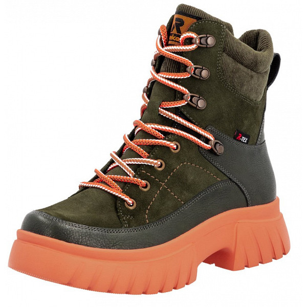 Rieker Evolution Schnürstiefel leaf khaki schw/moos