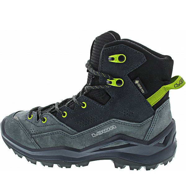 Lowa Wandax GTX Mid Jr Wanderstiefel dunkelpetrol-limone