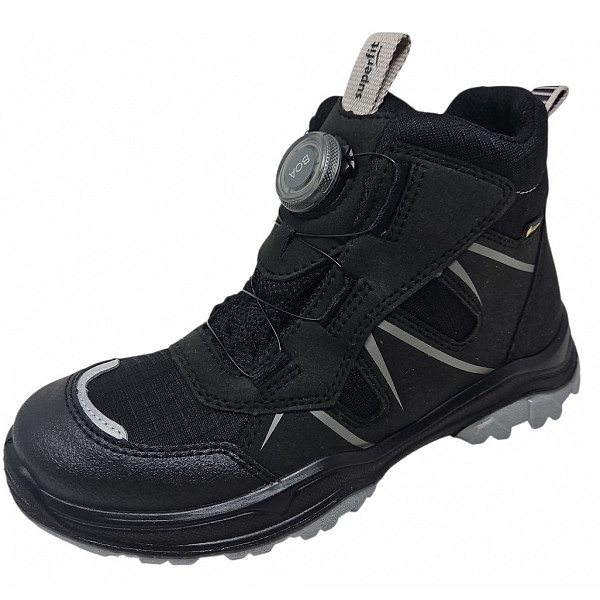 Superfit Jupiter Drehverschl. Boots schwarz hellgrau