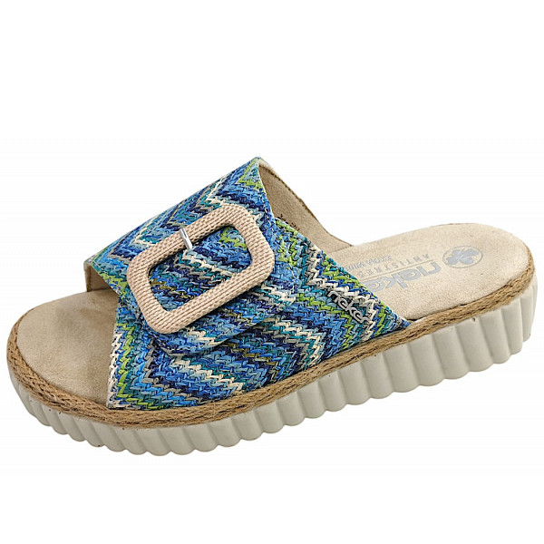 Rieker Pantolette blau-multi