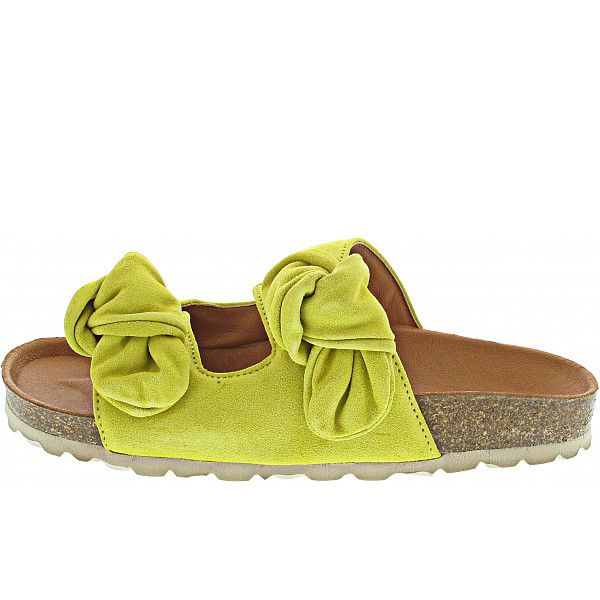 Verbenas Rain Velour Pantolette citrone
