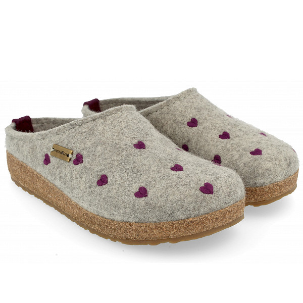 Haflinger Hauschuhe grau