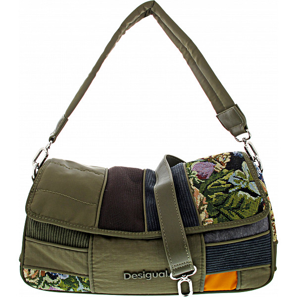 Desigual Bag Camo Patch Phuket Min Tasche dark kaki