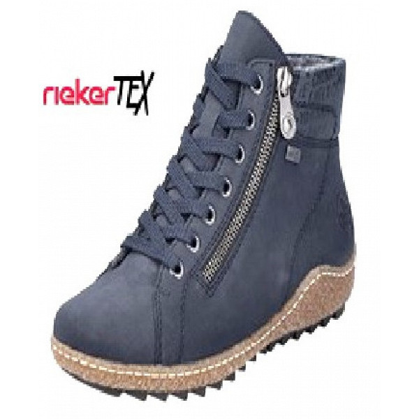 Rieker hwk damen stiefel Schnürer blau dunkel