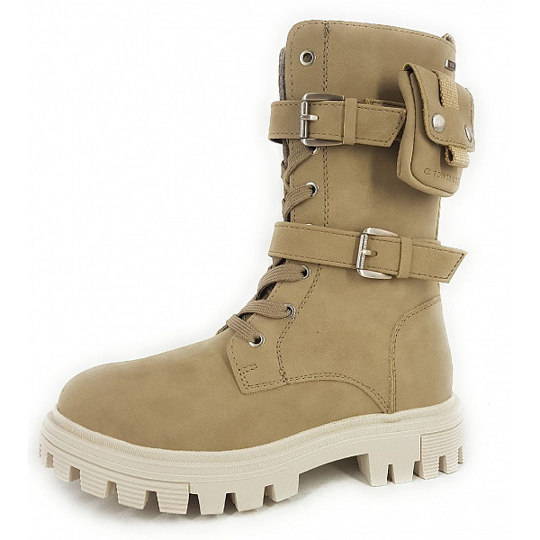 Tom Tailor Stiefelette beige