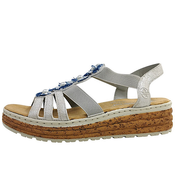 Rieker Sandalette fog-silver 40