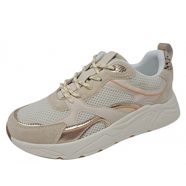 Poelman Sneaker beige rosegold white