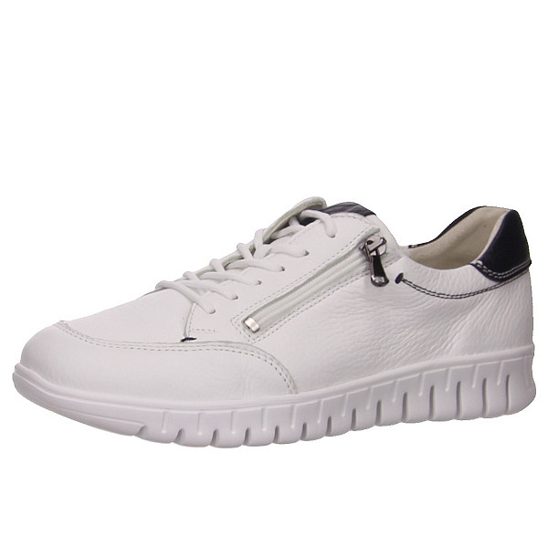 Waldläufer h-balto Schnürschuhe weiß kombi.