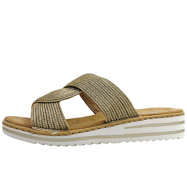Rieker Pantolette gold 90